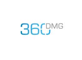 the logo for 360 dmg