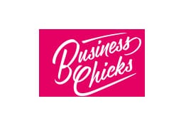 the logo for business chicks