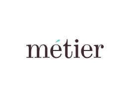 the logo for metier