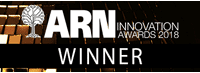 an award banner with the words arn innovation awards winner